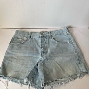 Light Blue Denim Women Shorts